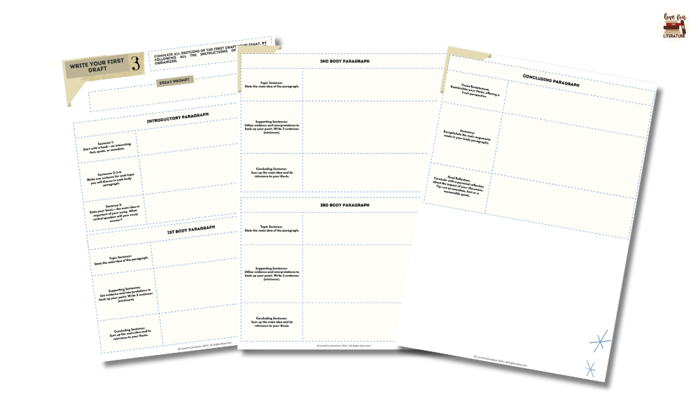 graphic organizers for structuring full essay