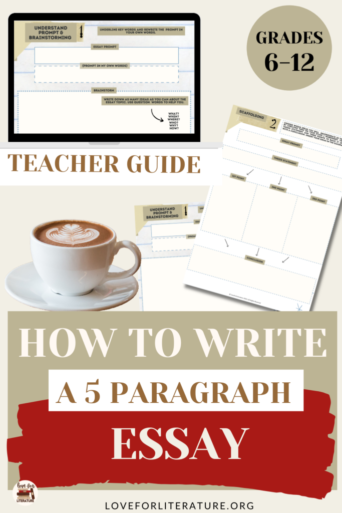 Outline for 5 Paragraph Essay, Grades 6-12