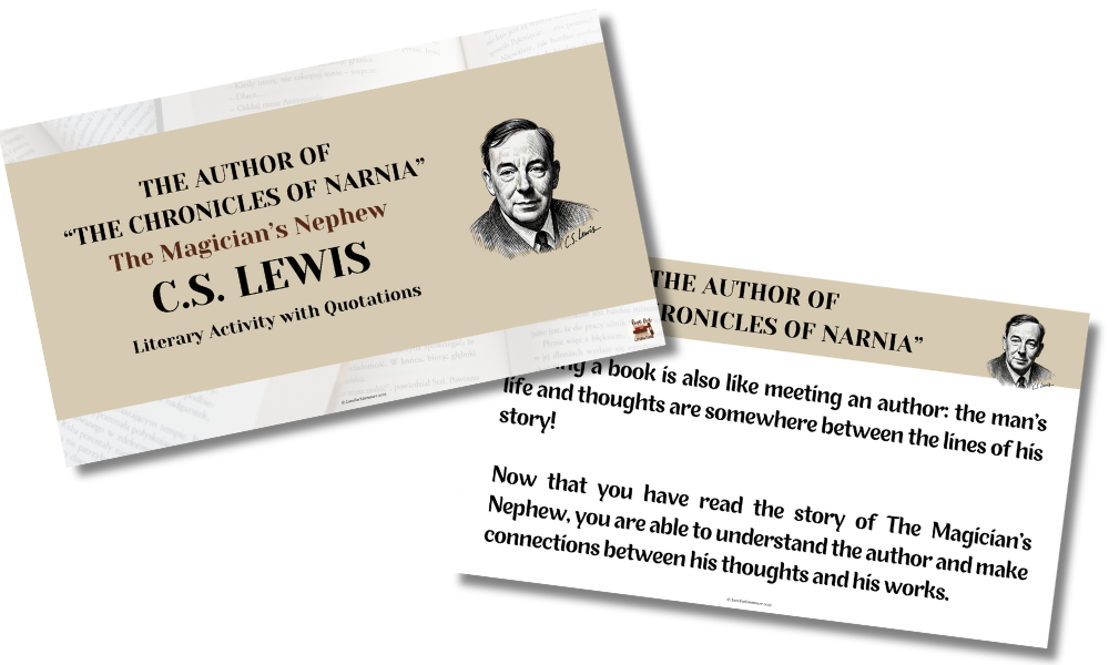 CS Lewis quotes activity instructions