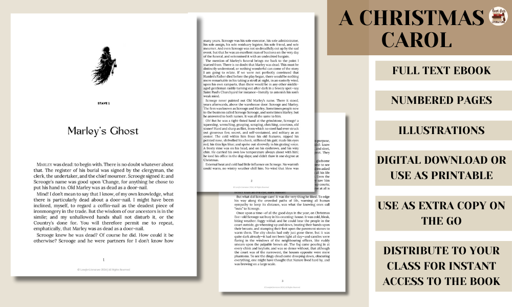 preview of loveforliterature a christmas carol charles dickens ebook and its features