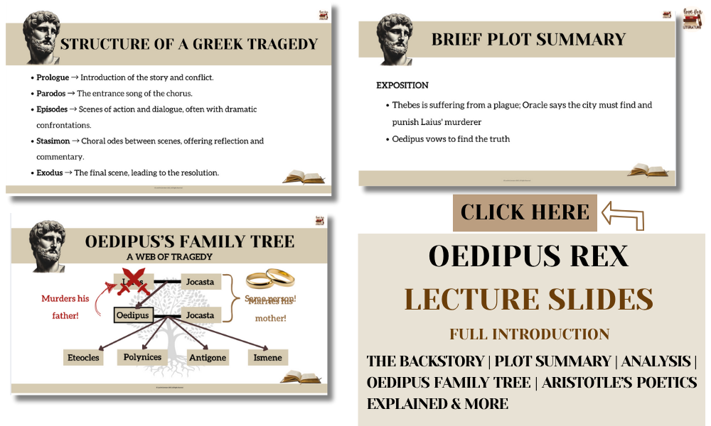 THREE LECTURES SLIDES PREVIEW OF OEDIPUS REX UNIT BUNDLE INTRODUCTION