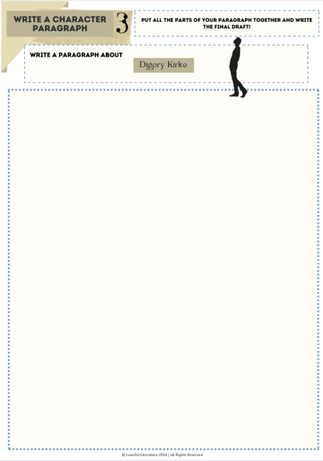 CS Lewis the magician's nephew character analysis graphic organizers Digory